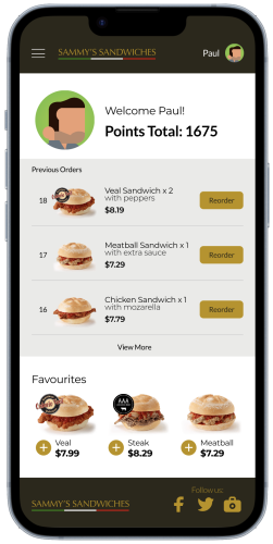 account re-order page