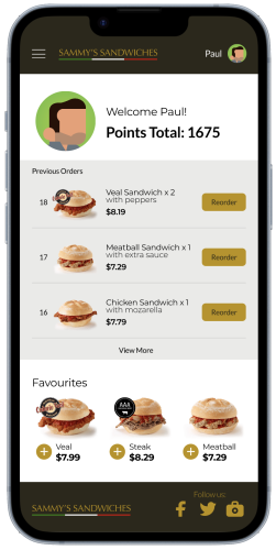 account re-order page