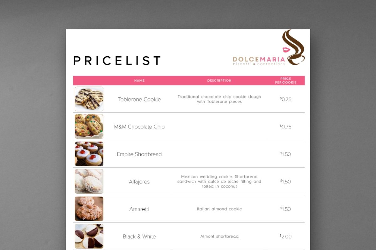 dolce maria pricelist